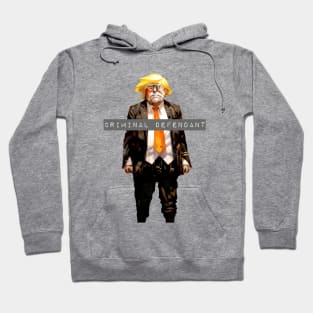 Trump: Criminal Defendant No. 2 (No Fill - Light Background) Hoodie